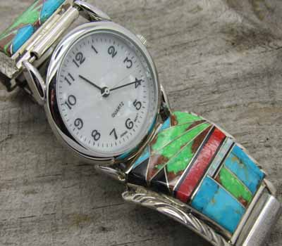 Native American Inlay Watch - A4